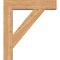 Ekena Millwork Traditional Block Smooth Bracket w/ Offset Brace, Western Red Cedar, 7 1/2"W x 32"D x 36"H BKT0806X32X36TRA05SWR - alternate 3